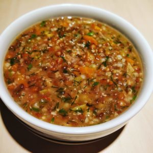 buckwheat and lentils soup