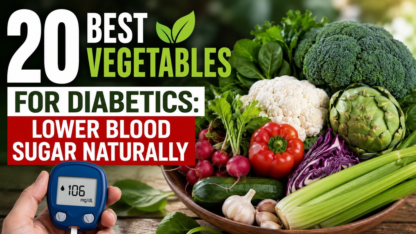 20 Best Vegetables for Diabetics: Lower Blood Sugar Naturally